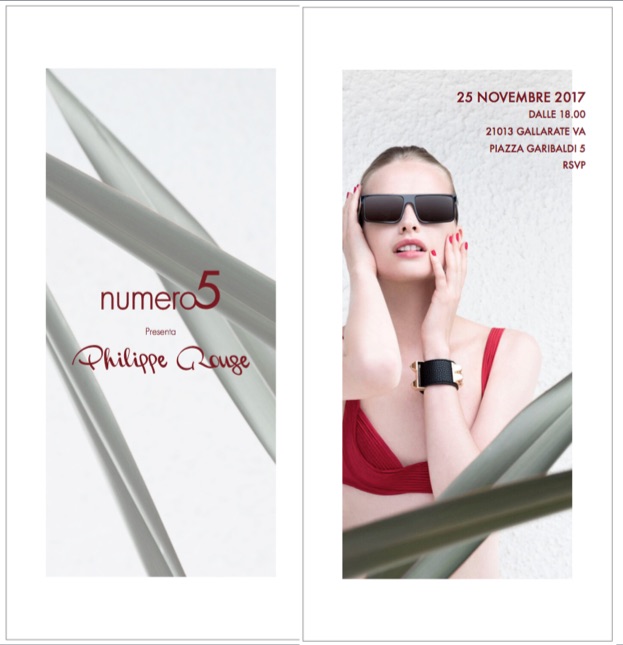 PHILIPPE ROUGE VI INVITA A SCOPRIRE LA COLLEZIONE EYEWEAR PRESSO LA BOUTIQUE NUMERO5 DI GALLARATE